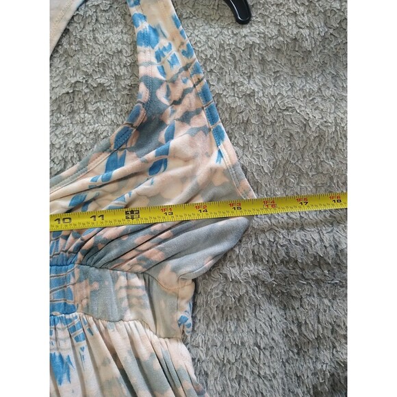Hardtail Forever V-neck Sleeveless Tie Dye Maxi Dress Boho Feminine Cottage Core - Picture 8 of 9